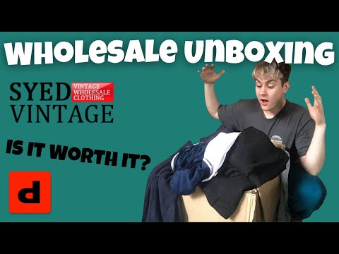 £150 Syed Vintage Bale UNBOXING! Is it Worth it? UK Depop Full Time Seller