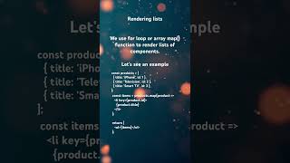 React JS: Rendering Data - React app - Video 9  #reactjs #reactinterview #reactadvanced