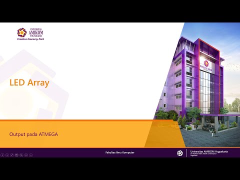 Penggunaan OUTPUT pada ATMEGA bag.1 LED array