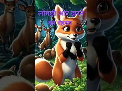 चतुर लोमड़ी ओर जंगल के झरने का रहस्य 🐕‍🦺🦦#shorts