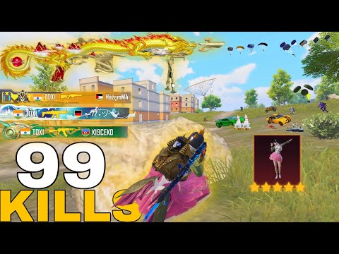 99KILLS 😱GAMEPLAY PUBG MOBILE WITH BEST Mk14 LEVEL7 max🔥