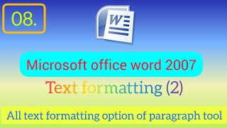 08 all formatting style of paragraph tool and find all