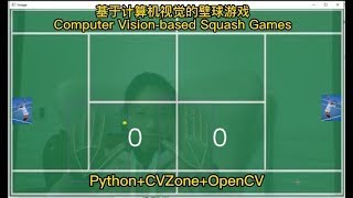 (Audio version)《Squash》 game based on openCV and CVzone camera gesture recognition