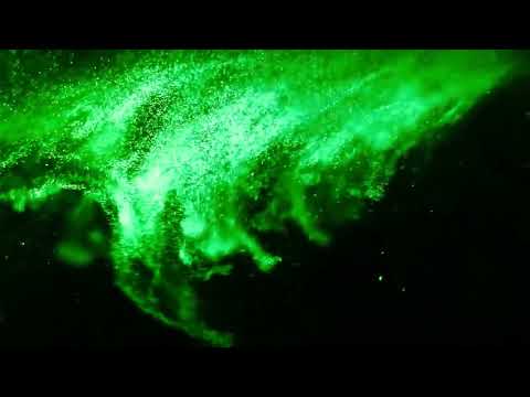 Green Smoke Particle Loop | Futuristic Animated Background for Websites
