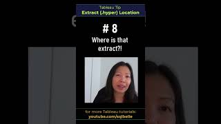 #Tableau Tip - Location of Extract (hyper) file - twb vs twbx #tableautips #tableaututorial