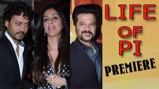Life of Pi India Premiere - Irrfan Khan, Tabu & Anil Kapoor