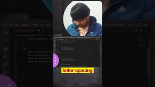 Letter Spacing In CSS | #shorts