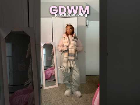 get dressed w/ me 🎀❄️☃️ #gdwm #outfitinspo #grwm #ootd