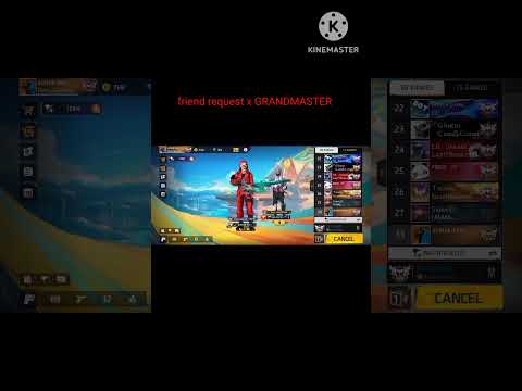 friend request x GRANDMASTER request #trendingshorts #shortsfeed #viralshort #ytshort#freefireindia