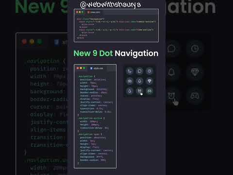 navigation in css #coding #webdesign || WebWithShaurya