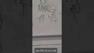 art club #whiteboard #doodles #alien #alienmemes