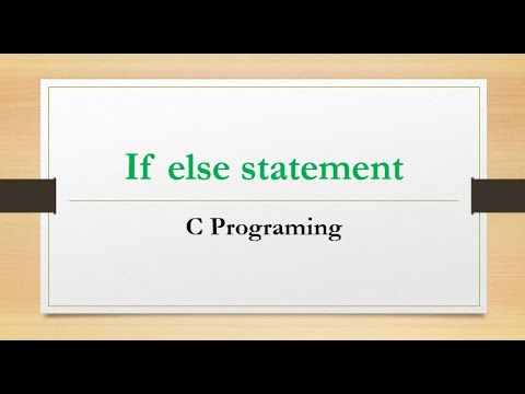 Master the If Else Statement in C Programming: #if #else #statement