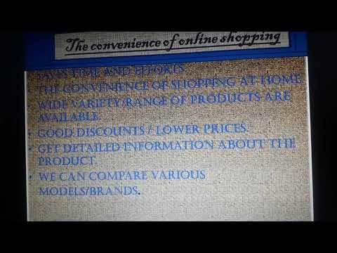 E-shopping PPT|by Sanvi Sharma|science activity with little girl| In detail