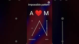 A ❤️ M name love's ll New Stylish Pattern lock #shorts #viralshorts #pattern