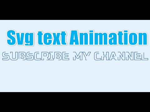 Svg Cool Text Animation effect