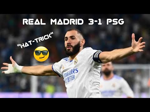 Real Madrid VS PSG Highlights 2022 | Real Madrid 3-1 PSG tadi malam