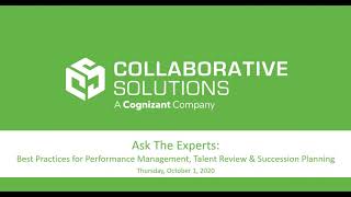 Best Practices for Performance Management, Talent Review & Succession Planning