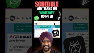 Scheduling Tasks on Perplexity AI Using WhatsApp #PerplexityAI #WhatsApp #TaskSchedule #AIAssistant