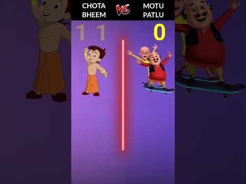CHHOTA BHEEM vs MOTU PATLU #comparisonvideo #shorts #versusvideo #chotabheemvsmotupatlu #facts