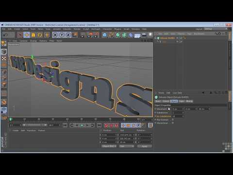 Cinema, Extrude Nurbs