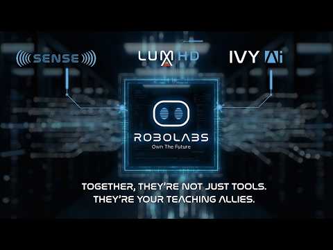 RoboLabs Smart Classroom Ecosystem | TFT Panels, Projectors & IVY AI
