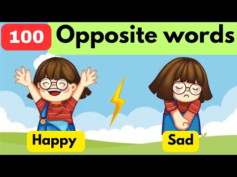 Opposite Words for Kids | Educational Video For Toddlers and Preschool | Antonym for kids