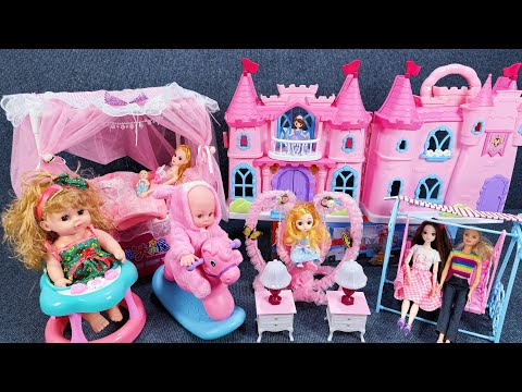 12 minutes of satisfying opening of the dreamy Sofia house, cute princess bedroom ASMR | Review toys