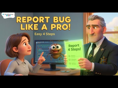 How Kids Can Report Bugs Like Real Testers 🐞 | Fun 4-Step Guide to Tech Skills!
