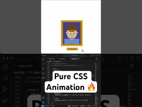 Harry Potter style moving eye portrait CSS Animation
