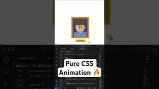 Harry Potter style moving eye portrait CSS Animation
