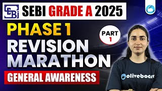 General Awareness | Complete Revision for SEBI Grade A 2025 Phase 1