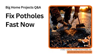 Cold Tar Pothole Prep: Chisel, Feather, Compact Method