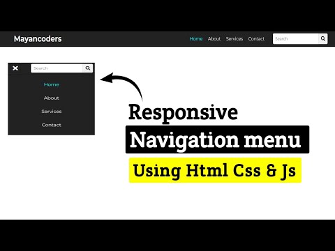 Coding a Responsive Navbar from Zero | HTML CSS JS |  Mayancoders