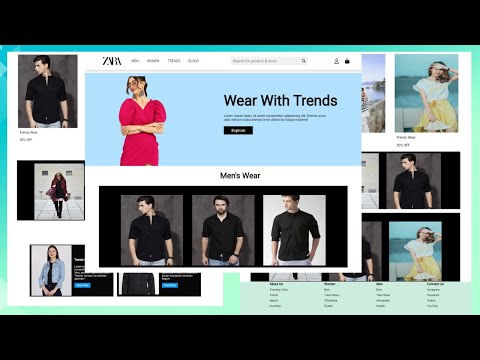 Ecommerce Website HTML CSS JavaScript | Ecommerce Website HTML CSS
