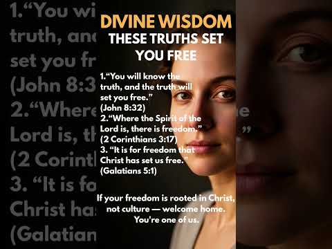 3 Bible Truths That Will Set You Free | Divine Wisdom Series