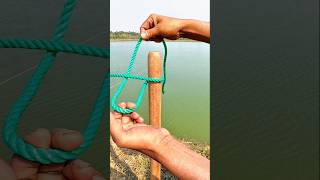 Unique Rope Knot on a Stick | Fast & Smart Outdoor Trick🪢🪵#RopeKnot#StickKnot#UniqueKnot#OutdoorSkil