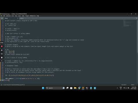 Using Lambda Function in Python
