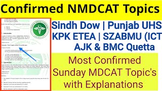 MDCAT Confirmed MCQs with Explanation/UHS MDCAT/ETEA/DOW/BMC/SZABMU/MDCAT Physics/MDCAT Chemistry