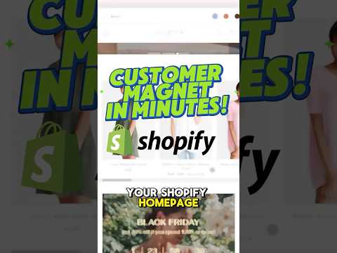 How to Customize Your Shopify Homepage FAST in 2025 | Attract More Customers! #shopifytutorial