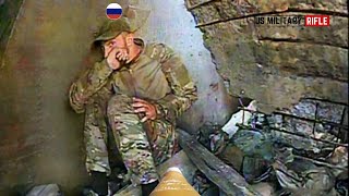 Ukrainian Signum FPV Drone Locks On and Take Out Frightened Russian Soldiers One by One