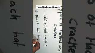 Types of Hackers and Crackers..🤔😪#shorts #computerknowledge #network