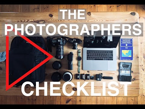 Professional Photographers Checklist : Things I do before a photoshoot.