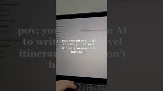Plan Your Travel Itinerary in Seconds using Notion AI - #notion #notionai #notiontips #notionaitips