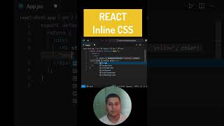 🎨 How to Add Inline CSS in React (1-Minute Trick!)