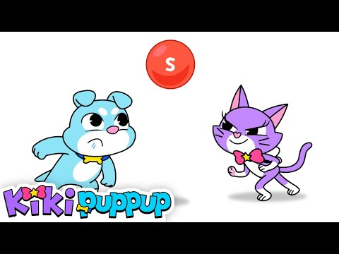 Catch the ball | Subscribe and Find out the secret inside! | Kikipuppup Nursery Rhymes