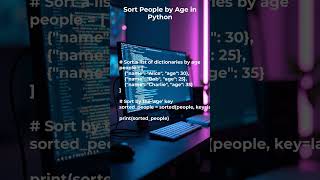 This Simple Python Trick Sorts People Like Magic! 🧠✨ #PythonTips #CodeShorts #LearnPython