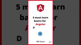 5 must learn basics of #angular in #shorts