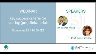 Webinar: Key success criteria for hearing preclinical trials - Replay - 11/12/2020