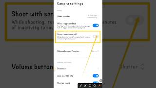 Video recording hidden secret features in Redmi, poco x5 pro| turn on  shoot with screen off#shorts