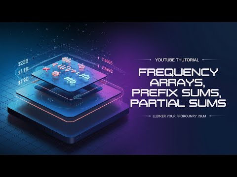 Static Range Queries :{ Frequency Array ,Prefix Min/Max, suffix , Partial Sum }